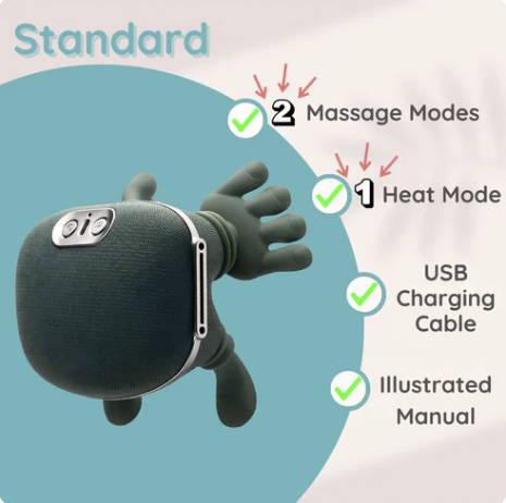 Neck massager with heat therapy