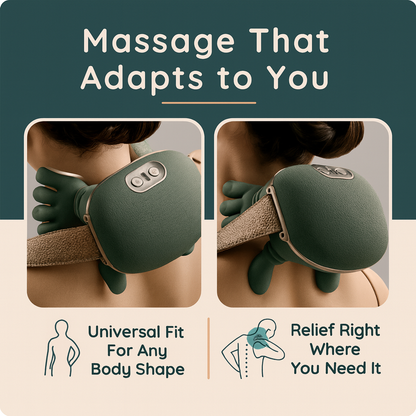 Neck massager with heat therapy