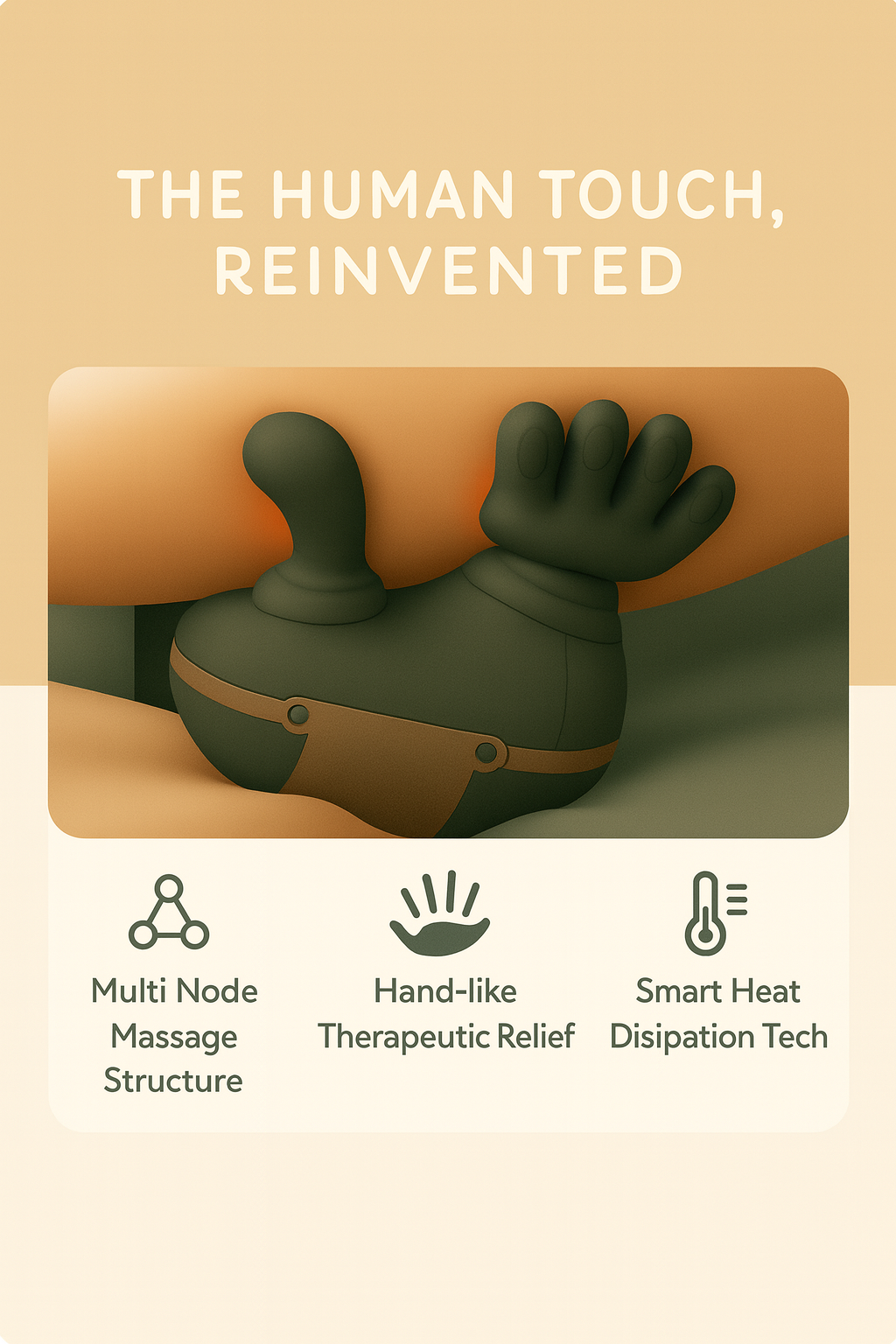 Neck massager with heat therapy