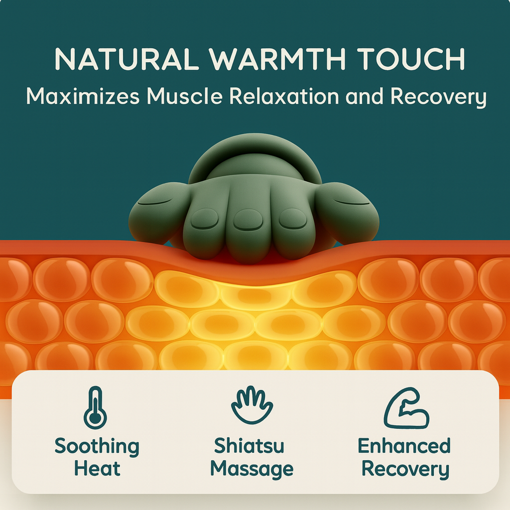 Neck massager with heat therapy