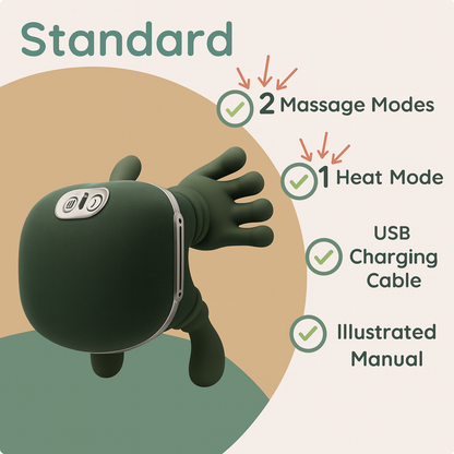 Neck massager with heat therapy